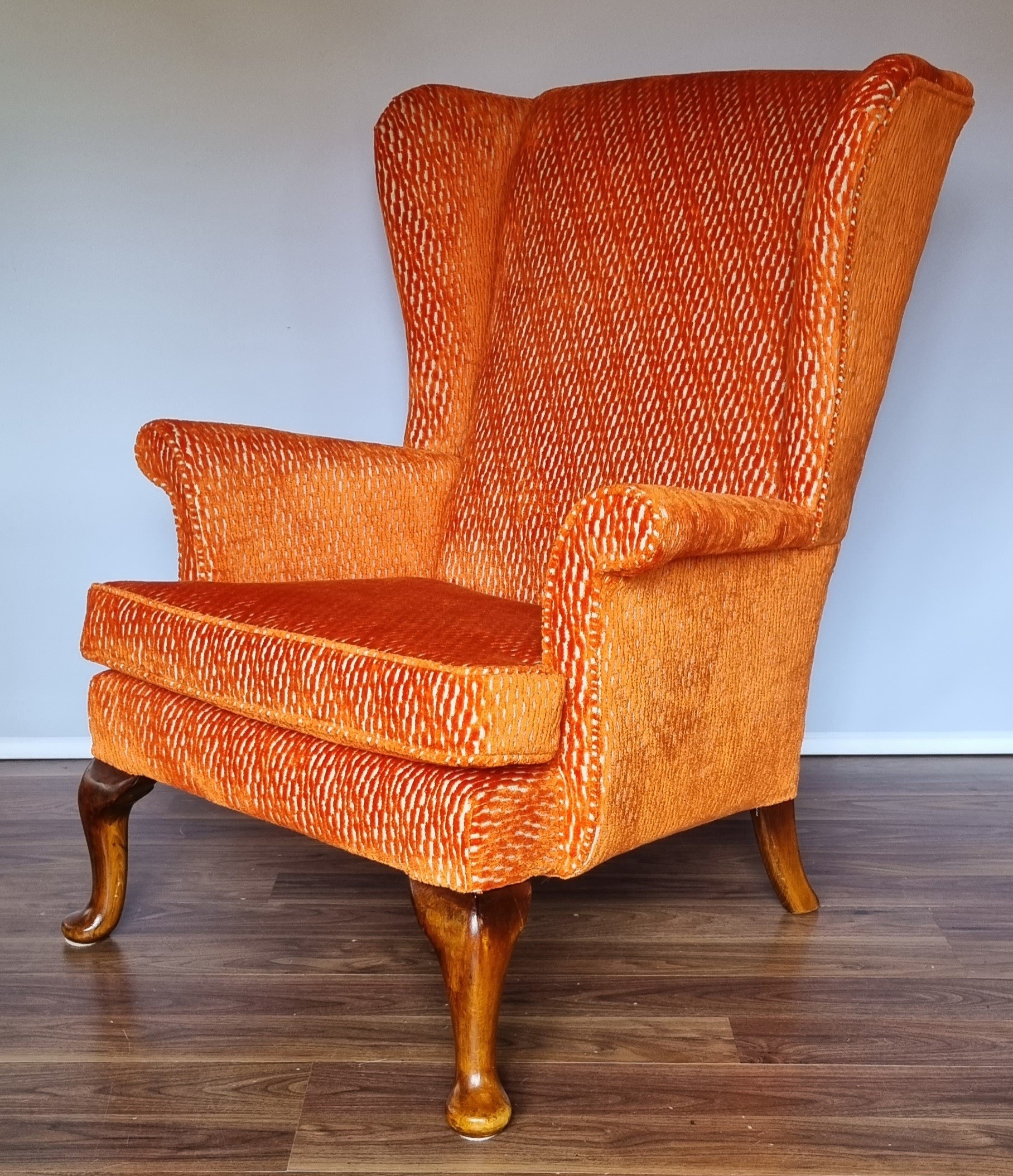 Modern Chair Winged Orange